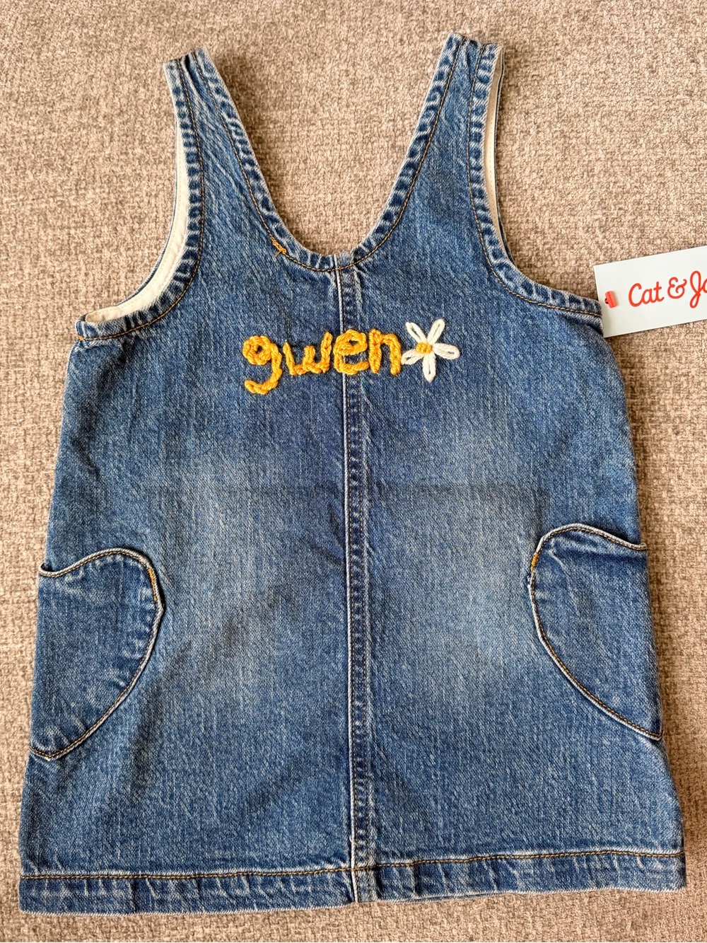 custom hand embroidered name dress